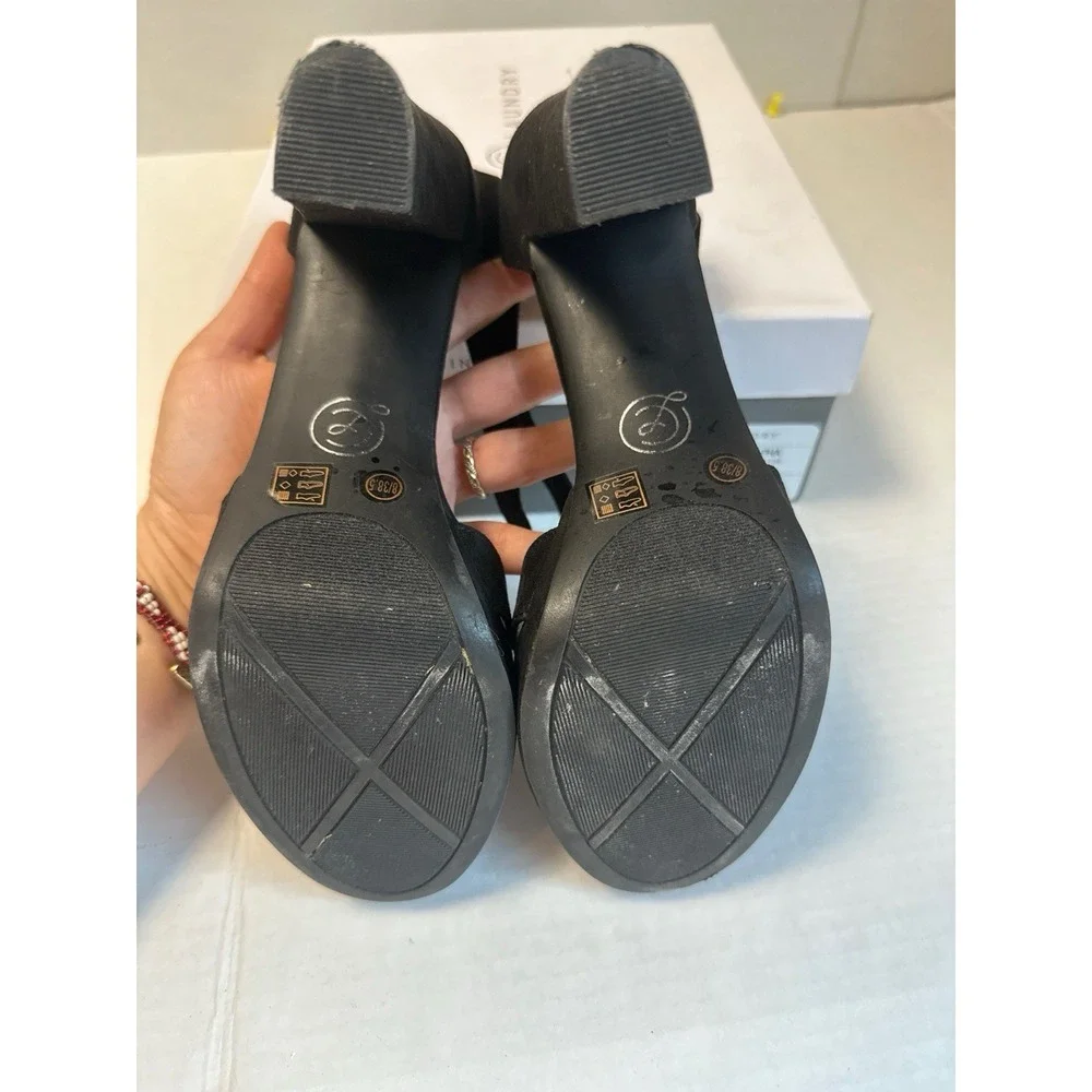 Chinese Laundry Z-Alpha Black Platform Heels Size 8
